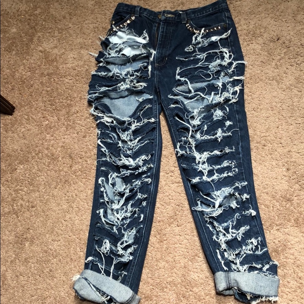 Distressed Denim Jeans women